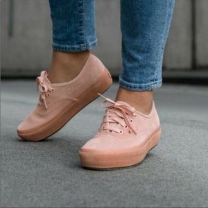 Suede Pink Platform Vans